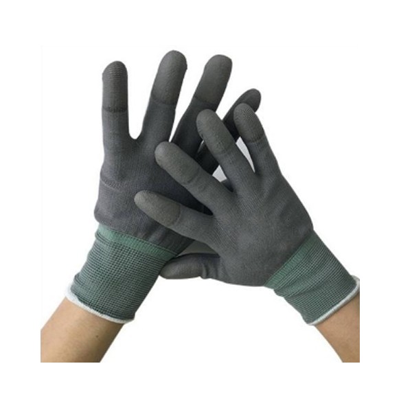 Găng tay phòng sạch - Găng tay PU Phủ Ngón Màu Xám